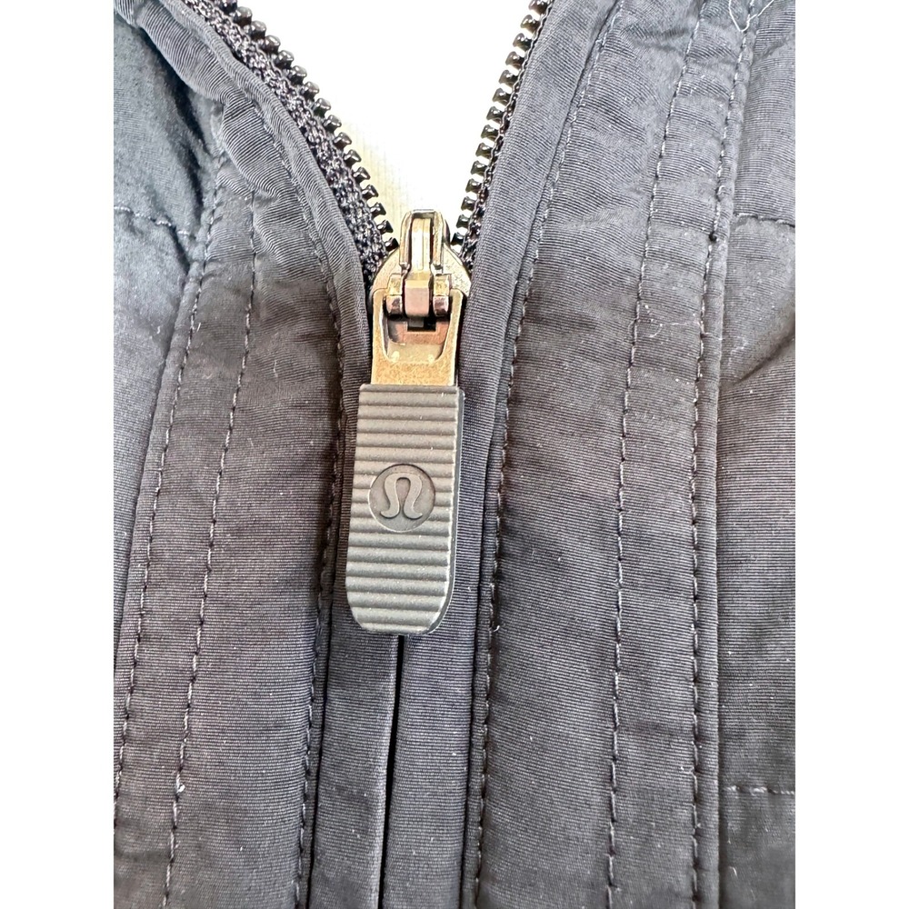 LULULEMON Another Mile Full Zip Womens Jacket NO Hood 8 Black Primaloft Outdoor - Picture 5 of 11